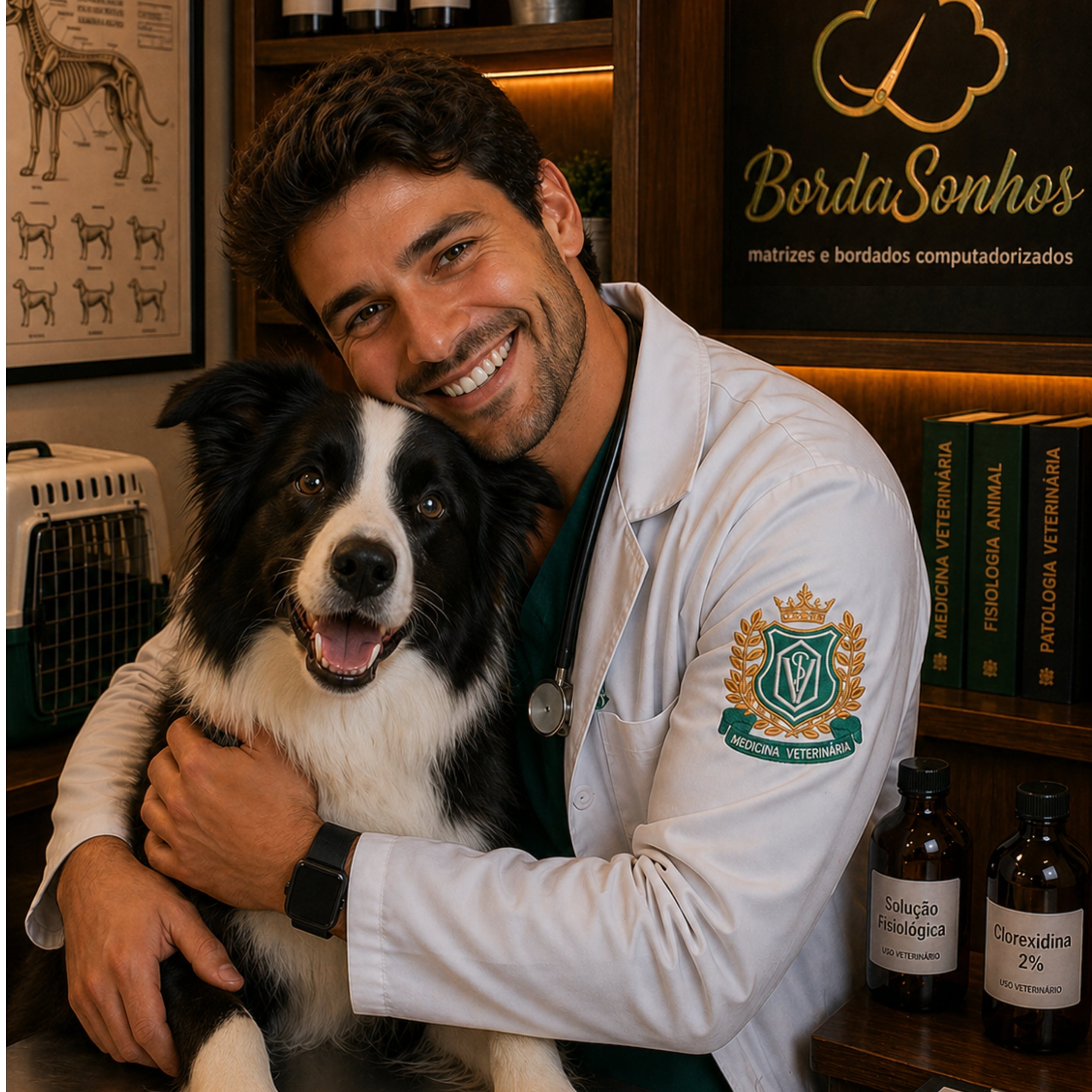 Matriz Bordado Veterinária Premium 002