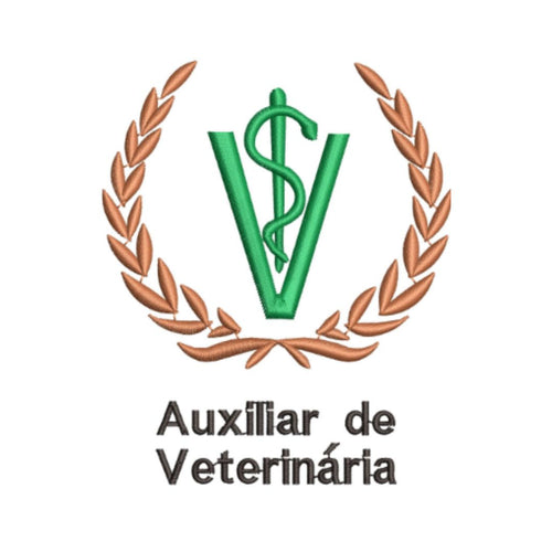 Matriz Bordado Auxiliar Veterinária Premium 005